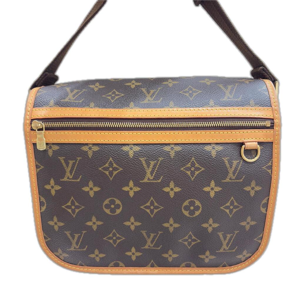 Louis Vuitton Messenger Crossbody Bag Bosphore Monogram Canvas Leather Brown